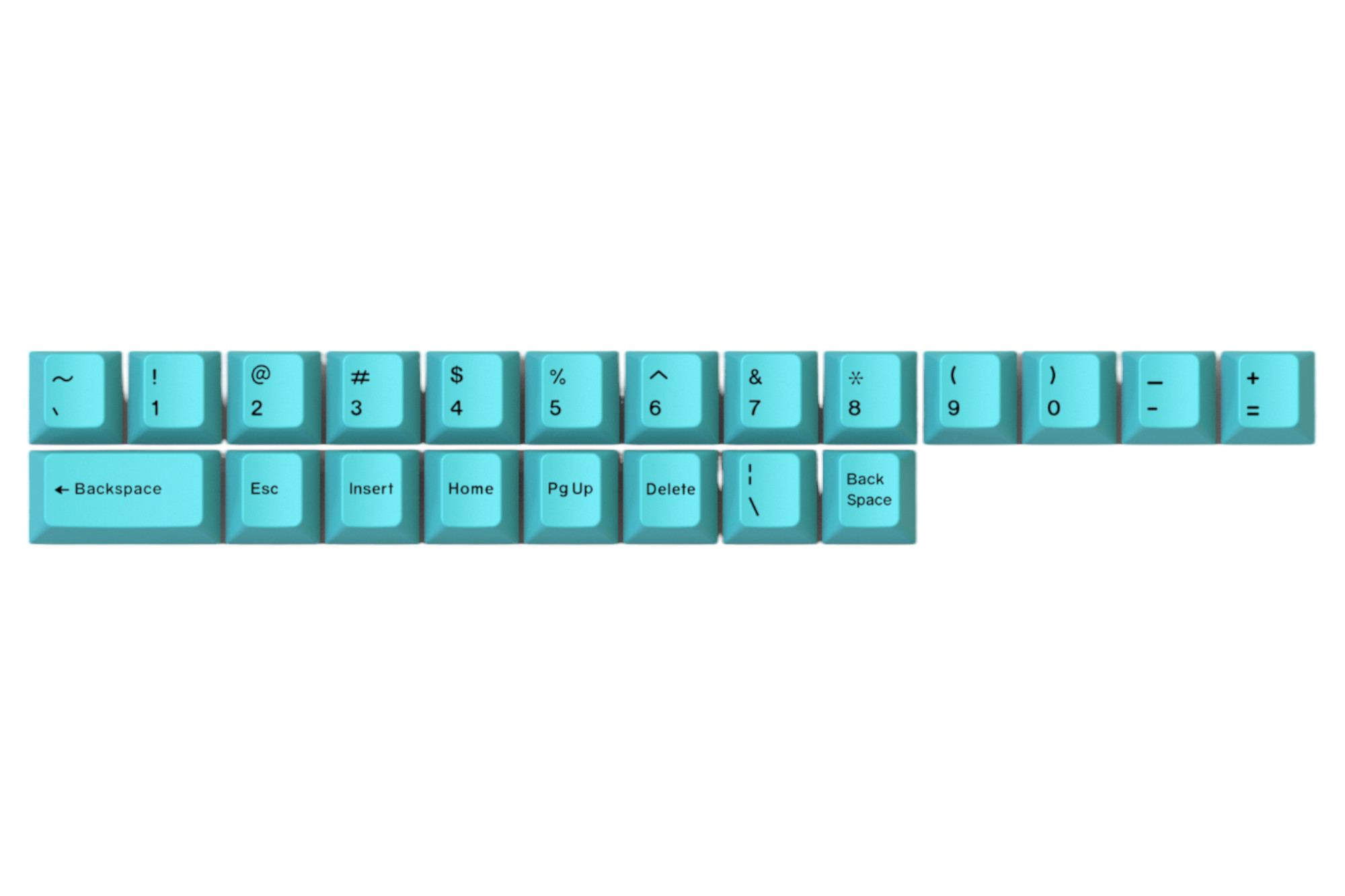 キーボード Nightcaps - Flowing Hammer Hammerworks R1 Blue Accent (R6) Keycap Kit · Milktooth